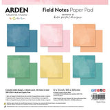 Arden Creative Studio Field Notes Solids 12x12 Inch Paper Pad (ACSPP0018) - Postage as per Actual