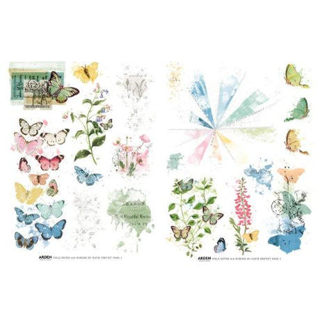 Arden Creative Studio Field Notes 6x8 Inch Rub-On Transfer Set (ACSRO0007)