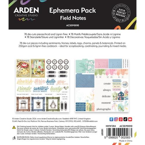 Arden Creative Studio Field Notes Ephemera Pack (78pcs) (ACSEP0010)