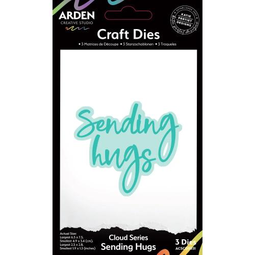Arden Creative Studio Sentiment Cloud Series Craft Die Set Sending Hugs (ACSCD0031)
