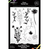 Arden Creative Studio Maker Series 6x8 Inch Clear Stamp Set Field Notes Stem Sketches (ACSCS0022)