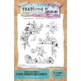 TEXT(ures) Beneath the Brambles 6x8 Inch Clear Stamp Set Floral Borders and Corners (TEXCS0001)