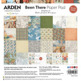 Arden Creative Studio Been There 12x12 Inch Paper Pad by Katie Pertiet (ACSPP0020)- Postage as per Actual