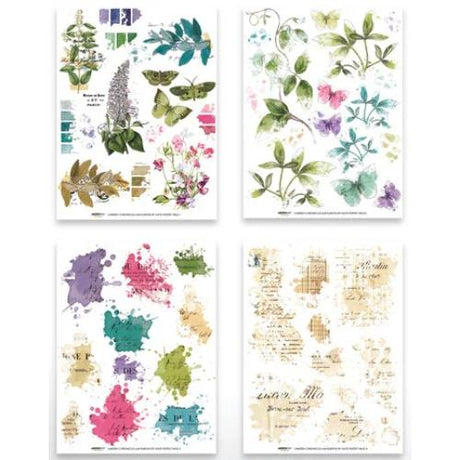 Arden Creative Studio Garden Chronicles 6x8 Inch Rub-On Transfer Set by Katie Pertiet (ACSRO0009)