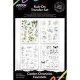 Arden Creative Studio Garden Chronicles Essentials 6x8 Inch Rub-On Transfer Set by Katie Pertiet (ACSRO0010)