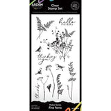 Arden Creative Studio Maker Series 4x8 Inch Clear Stamp Set Fine Ferns by Katie Pertiet (ACSCS0030)