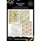 Arden Creative Studio Garden Chronicles 6x8 Inch Decoupage Paper (12pcs) by Katie Pertiet (ACSDP0004)