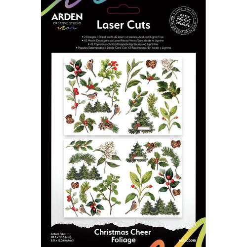 Arden Creative Studio Christmas Cheer Laser Cuts Foliage (42pcs) by Katie Pertiet (ACSLC0010)