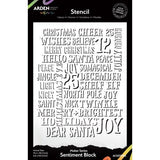 Arden Creative Studio Maker Series 6x8 Inch Stencil Sentiment Block by Katie Pertiet (ACSST0013)