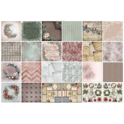 TEXT(ures) Winter in Bloom 12x12 Inch Paper Pad by Lou Collins (TEXPP0004)