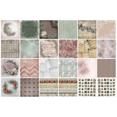 TEXT(ures) Winter in Bloom 8x8 Inch Paper Pad by Lou Collins (TEXPP0005)