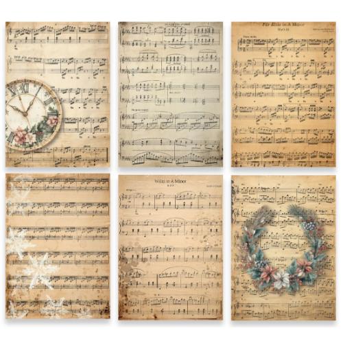 TEXT(ures) Winter in Bloom 5x7 Inch Paper Pack Music Sheets by Lou Collins (TEXPP0006)