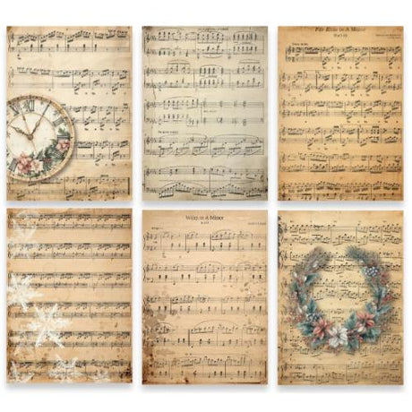 TEXT(ures) Winter in Bloom 5x7 Inch Paper Pack Music Sheets by Lou Collins (TEXPP0006)