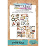TEXT(ures) Winter in Bloom Laser Cuts Wood & Words (58pcs) by Lou Collins (TEXLC0003)