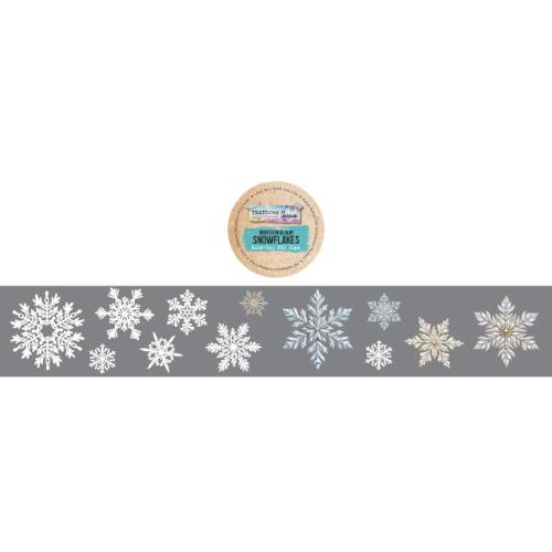 TEXT(ures) Winter in Bloom Kiss-Cut PET Tape Snowflakes (5cmx5m) by Lou Collins (TEXCT0002)