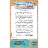 TEXT(ures) Winter in Bloom 4x6 Inch Background Stamp Music Notes by Lou Collins (TEXCS0007)