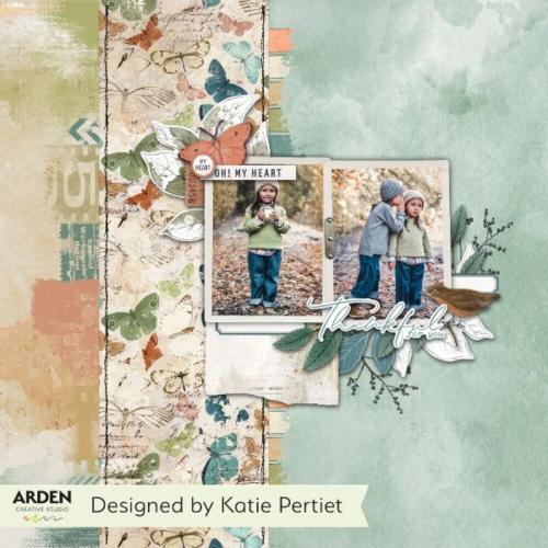 Arden Creative Studio Amber Ledgers 6x8 Inch Rub-On Transfer Set by Katie Pertiet (ACSRO0013)