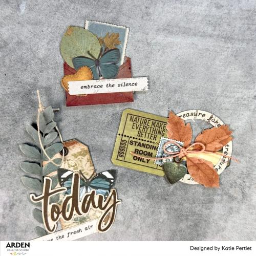 Arden Creative Studio Amber Ledgers Foliage Laser Cuts (85pcs) by Katie Pertiet (ACSLC0013)