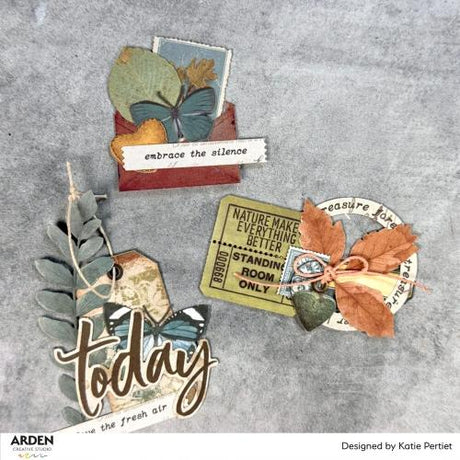 Arden Creative Studio Amber Ledgers Foliage Laser Cuts (85pcs) by Katie Pertiet (ACSLC0013)