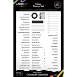 Arden Creative Studio Maker Series 6x8 Inch Clear Stamp Set Gratitude Essentials by Katie Pertiet (ACSCS0039)