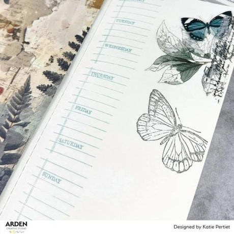 Arden Creative Studio Maker Series 6x8 Inch Clear Stamp Set Classic Leaves by Katie Pertiet (ACSCS0040)