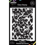 Arden Creative Studio Maker Series 4x6 Inch Background Stamp Messed Up Leaves by Katie Pertiet (ACSCS0041)
