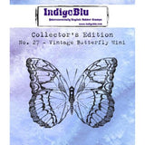 IndigoBlu - Rubber Stamp - Collectors Edition No.27 - Vintage Butterfly mini