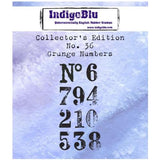 IndigoBlu - Rubber Stamp - Collectors Edition No.36 - Grunge Numbers