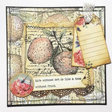 IndigoBlu - Rubber Stamp - Apples A6 Red Rubber Stamp by Kay Halliwell-Sutton