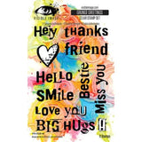 Visible Image Grunge Florals 4x6 Inch Stamp Set Grunge Greetings (VIS-GGR-01)