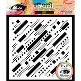 Visible Image Grunge Florals 6x6 Inch Stencil Logic (VIS-LOG-03)