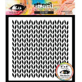 Visible Image Christmas Wrapped Up 6x6 Inch Stencil Close Knit by Mark Alexander (VIS-CLK-03)