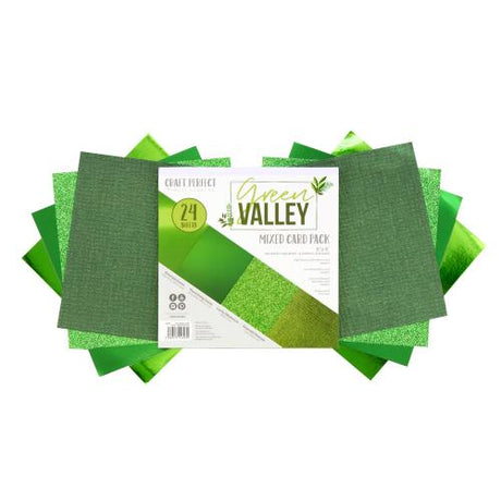 Craft Perfect Green Valley 6 x 6 Mixed Card Pack