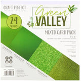 Craft Perfect Green Valley 6 x 6 Mixed Card Pack