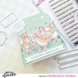 Heffy Doodle Little Label Clear Stamps