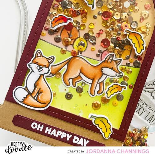 Heffy Doodle Little Label Clear Stamps