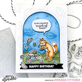 Heffy Doodle Little Label Clear Stamps