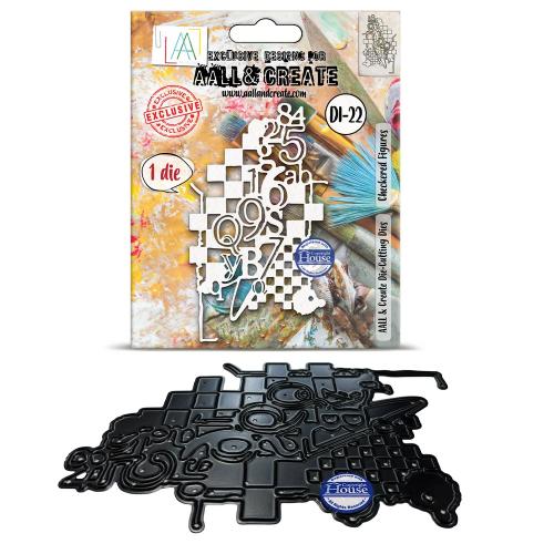 Aall and Create Cell Figures Die-Cutting Die Set Checkered Figures by Bipasha Bk (AALL-DI-022)