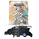 Aall and Create Cell Figures Die-Cutting Die Set Checkered Figures by Bipasha Bk (AALL-DI-022)