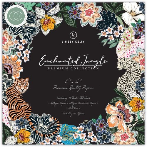 Craft Consortium Double-Sided Paper Pad 6"X6" 40/Pkg Enchanted Jungle