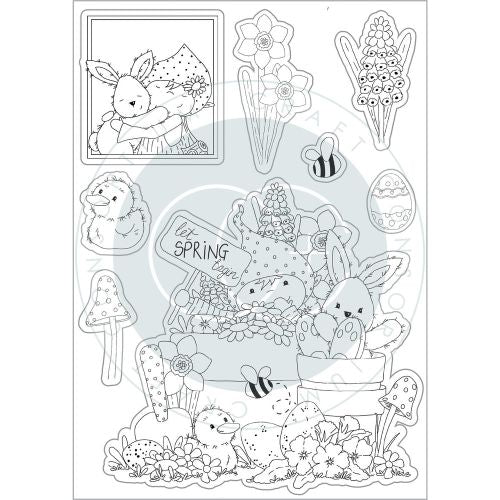 Craft Consortium Let Spring Begin Clear Stamps Let Spring Begin