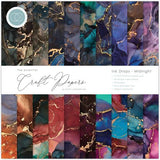 Craft Consortium Essential Craft Papers 12x12 Inch Paper Pad Ink Drops Midnight - Postage as per Actual