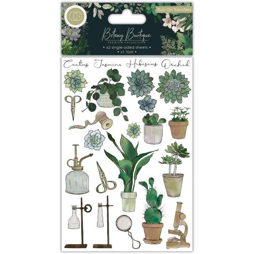 Craft Consortium Rub-On Transfers 2/Pkg Botany Boutique