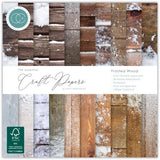 Craft Consortium Double-Sided Paper Pad 6"X6" 40/Pkg Frosted Wood