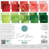 Craft Consortium Double-Sided Paper Pad 12"X12" 30/Pkg Ink Drops - Festive - Postage as per Actual