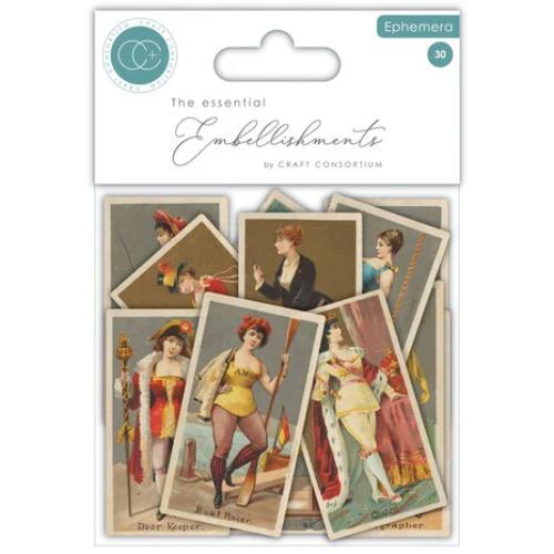 Craft Consortium The Collector Ephemera Ladies (30pcs) (CEEPH001)