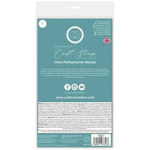 Craft Consortium The Collector A6 Clear Photopolymer Stamp Set Postcard (CCESTMP016)