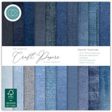Craft Consortium Essential Craft Papers 6x6 Inch Paper Pad Denim Textures (CCEPAD044B)