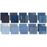 Craft Consortium Essential Craft Papers 6x6 Inch Paper Pad Denim Textures (CCEPAD044B)