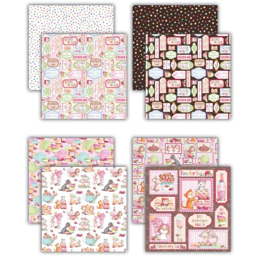 Craft Consortium Strawberry Tea 8x8 Inch Premium Paper Pad (CCLPAD002)